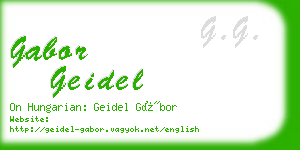 gabor geidel business card